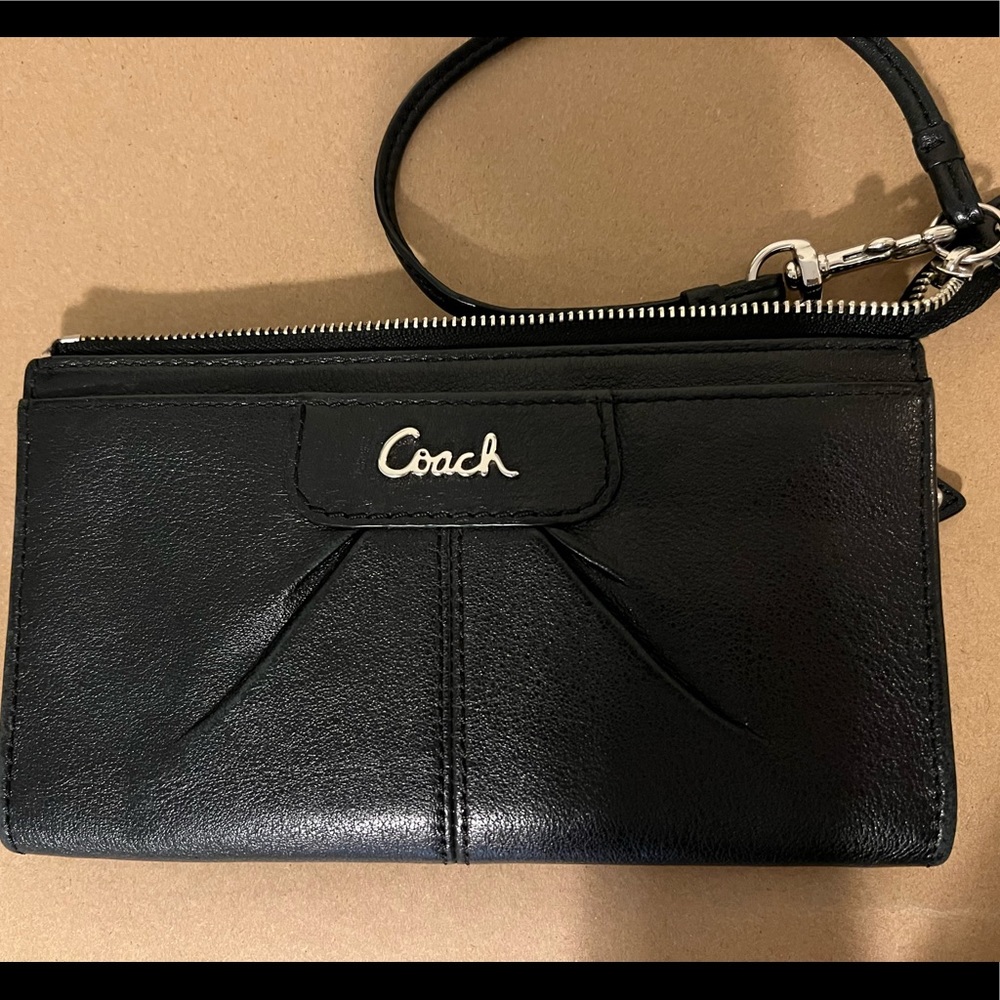 Coach Black Leather Wallet